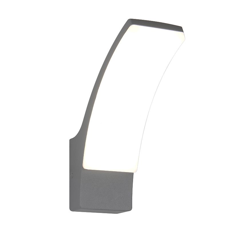 Luminaire extérieur moderne anthracite, Popke, 12,5W, 4000K LED, IP44