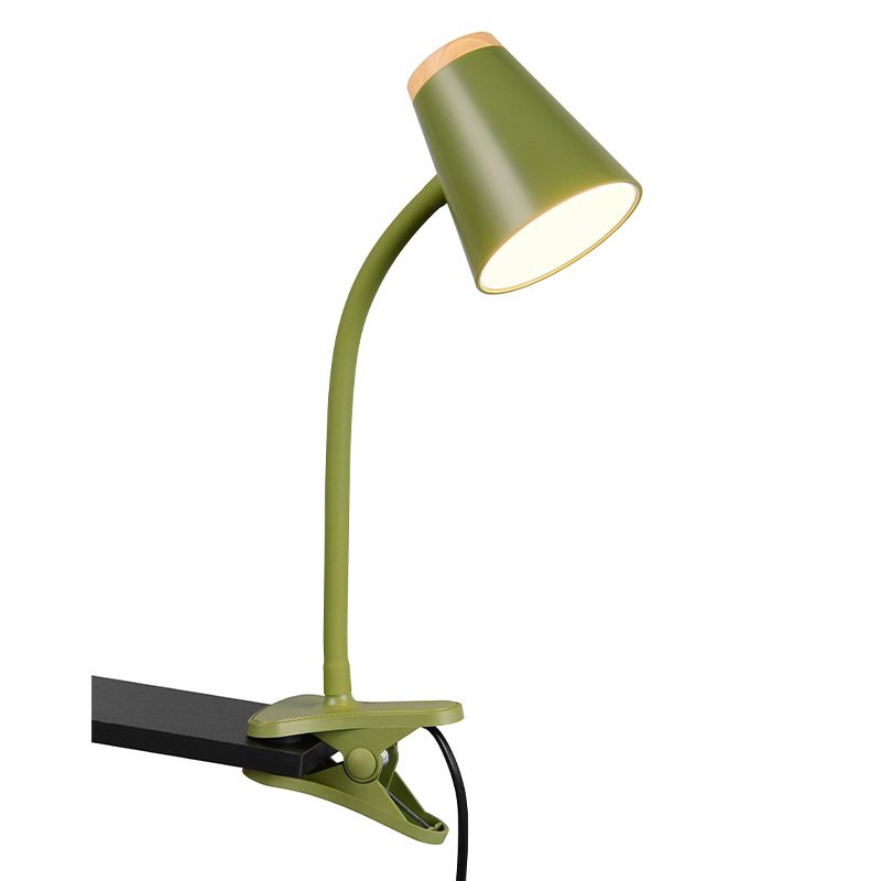 Lampe à pince moderne verte, Rahul, 4,5W, 3000K LED, avec interrupteur