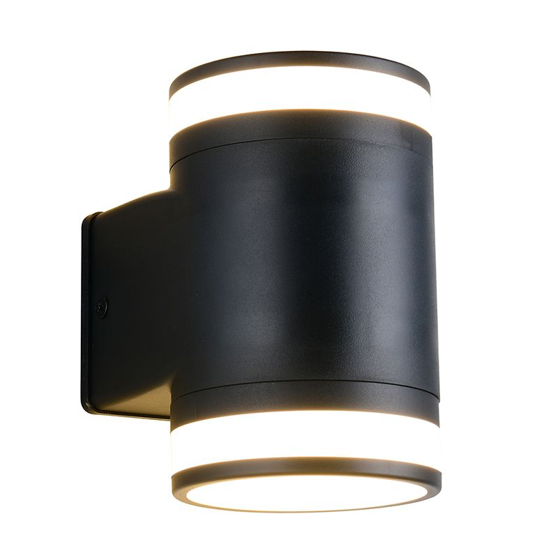 Applique up and down moderne noire, Neslihan, IP44