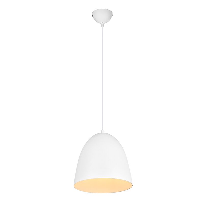 Suspension demi-sphère moderne blanche, Ingmar