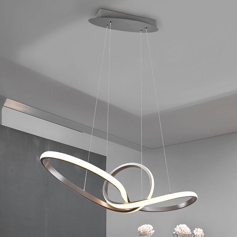 Suspension moderne nickel, Jonny, 28W, 3000K LED