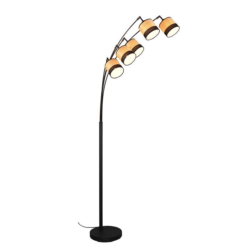 Lampadaire moderne bois, Ying, avec interrupteur Lampadaire moderne bois, Ying, avec interrupteur
