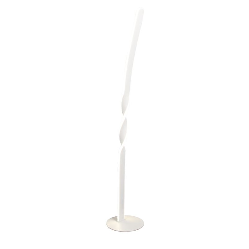 Lampadaire design blanc, Quirinus, 19W, 4000K LED, avec interrupteur