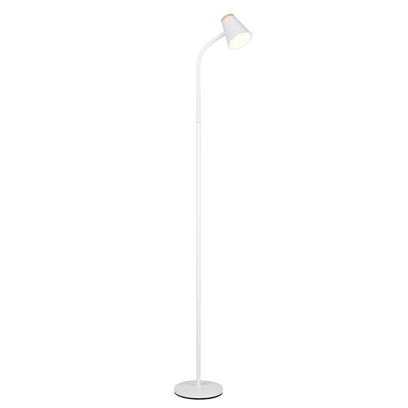 Lampadaire moderne blanc, Rahul, 4,5W, 3000K LED, avec interrupteur