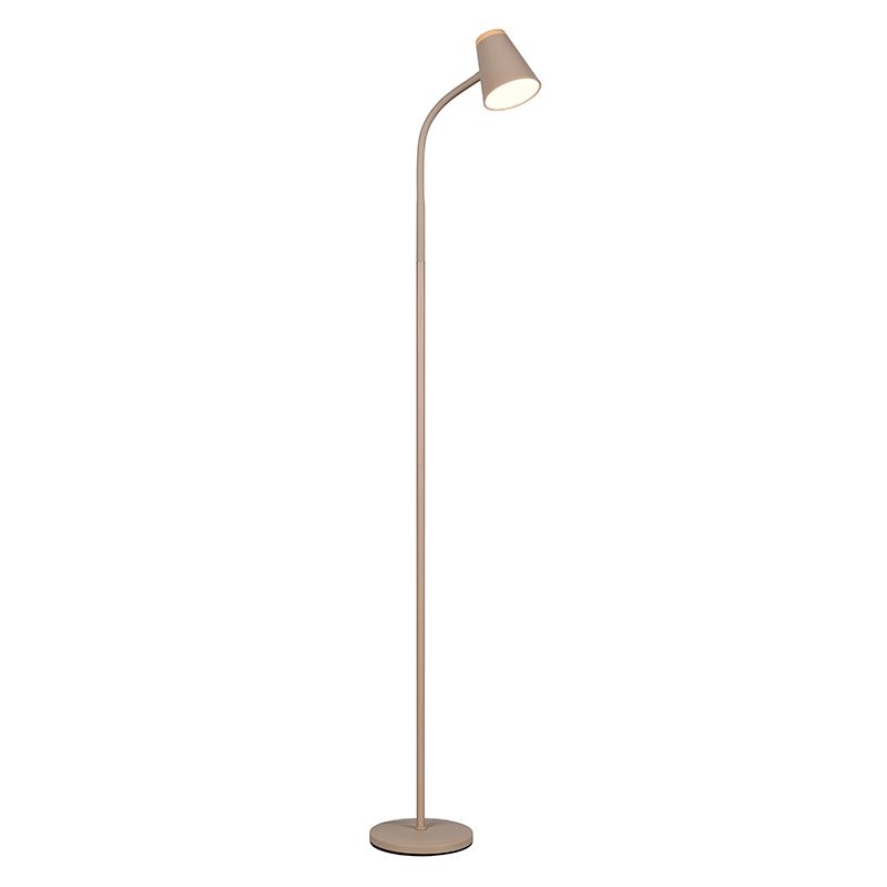 Lampadaire moderne marron, Rahul, 4,5W, 3000K LED, avec interrupteur Lampadaire moderne marron, Rahul, 4,5W, 3000K LED, avec interrupteur