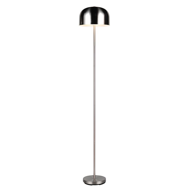 Lampadaire rechargeable moderne nickel, Dustin, 2,5W, 3000K LED, gradable en 3 étapes