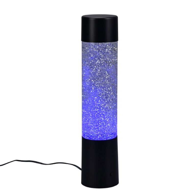 Lampe de table moderne noire, Umar, 1W, RGB LED, avec interrupteur