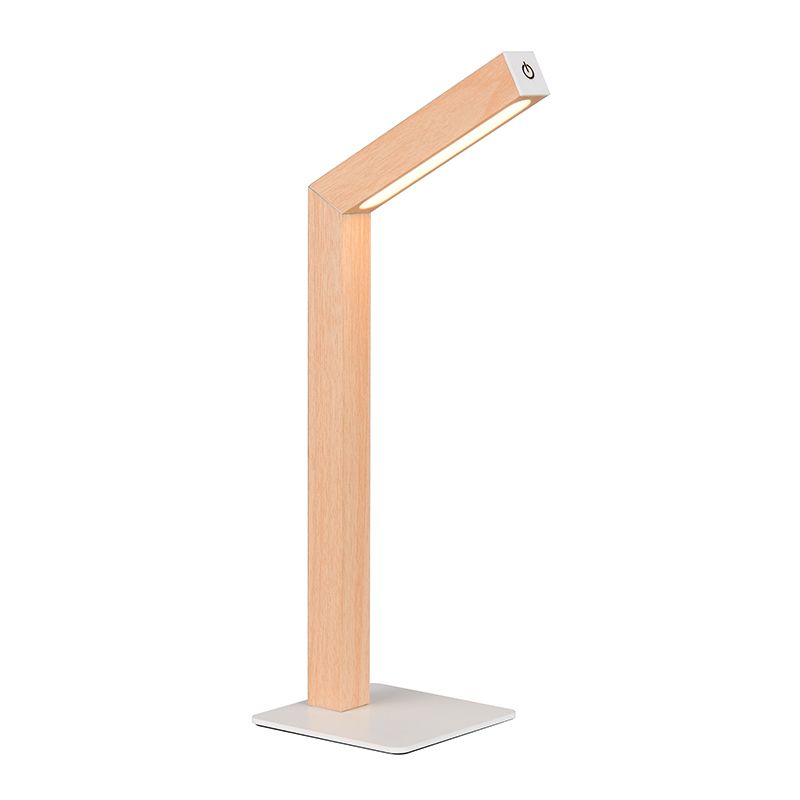 Lampe de table rechargeable moderne bois, Reijer, 2W, 3000K LED, avec variateur tactile