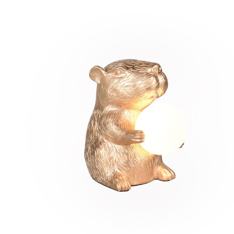 Lampe de table moderne dorée, Reduan, avec interrupteur Lampe de table moderne dorée, Reduan, avec interrupteur