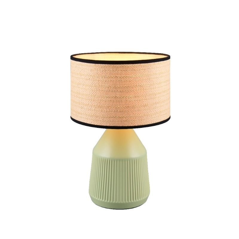 Lampe de table en céramique verte, Shivam