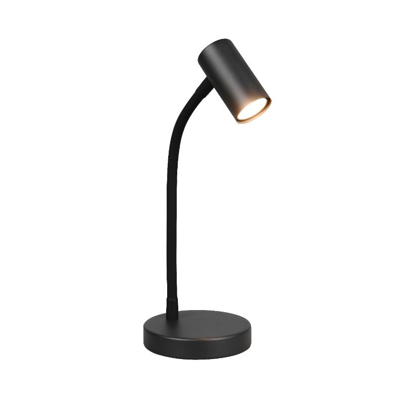 Lampe de table moderne noire, Suradj, avec interrupteur