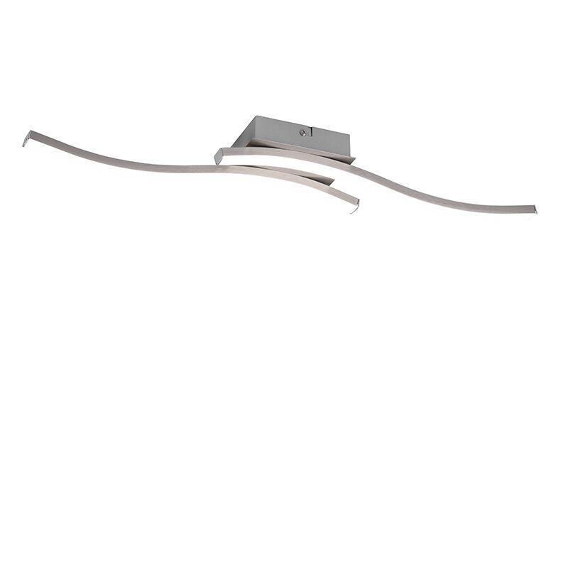 Plafonnier moderne nickel, Go, 5W, 4000K LED