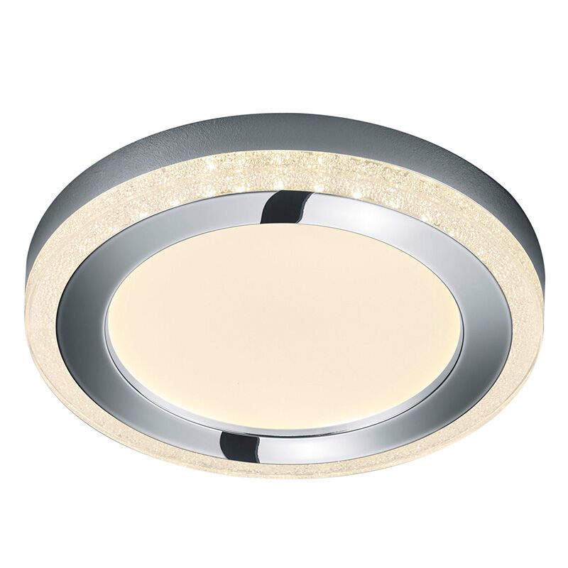 Lampe plafond moderne blanche, Oba, 16W, RGBW LED, avec télécommande