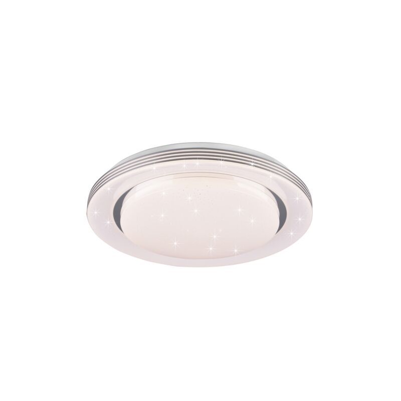 Lampe plafond moderne blanche, Alpha, 22W, blanc chaud à froid réglable LED, avec télécommande