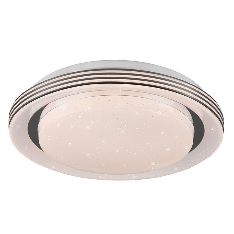 Lampe plafond moderne blanche, Alpha, 10,5W, blanc chaud à froid réglable LED, avec télécommande