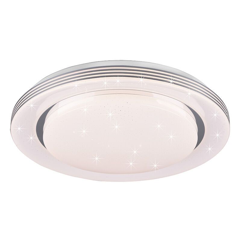 Lampe plafond moderne blanche, Alpha, 22,5W, blanc chaud à froid réglable LED, avec télécommande Lampe plafond moderne blanche, Alpha, 22,5W, blanc chaud à froid réglable LED, avec télécommande