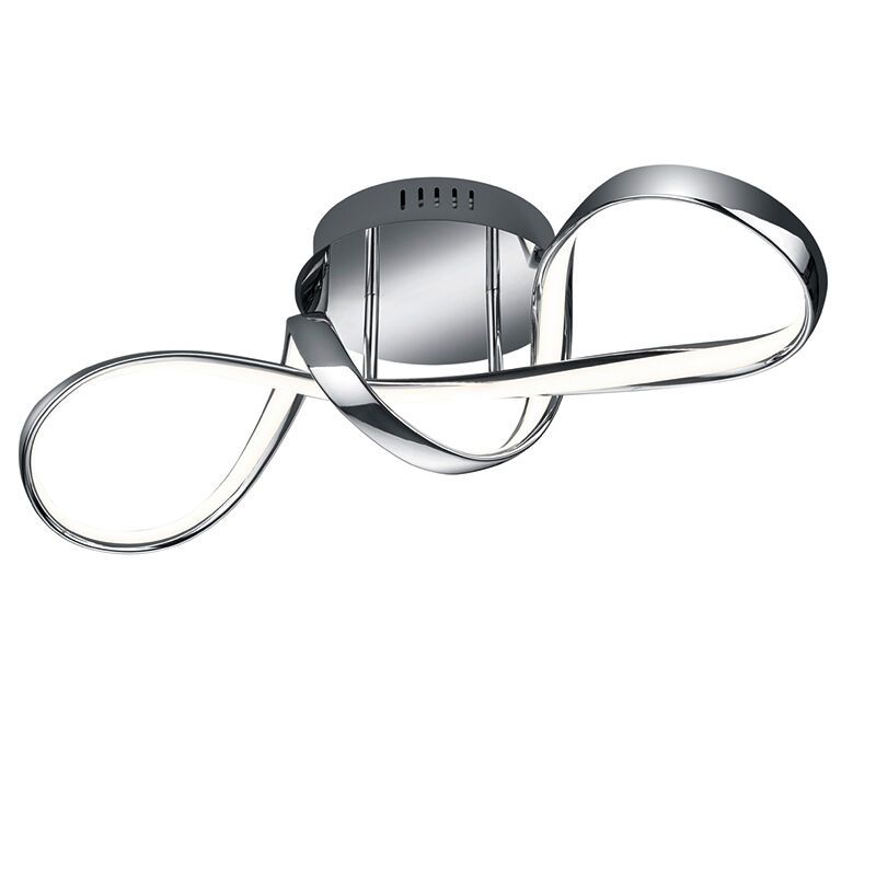 Plafonnier design chromé, Renso, 28W, 4000K LED, gradable en 3 étapes Plafonnier design chromé, Renso, 28W, 4000K LED, gradable en 3 étapes