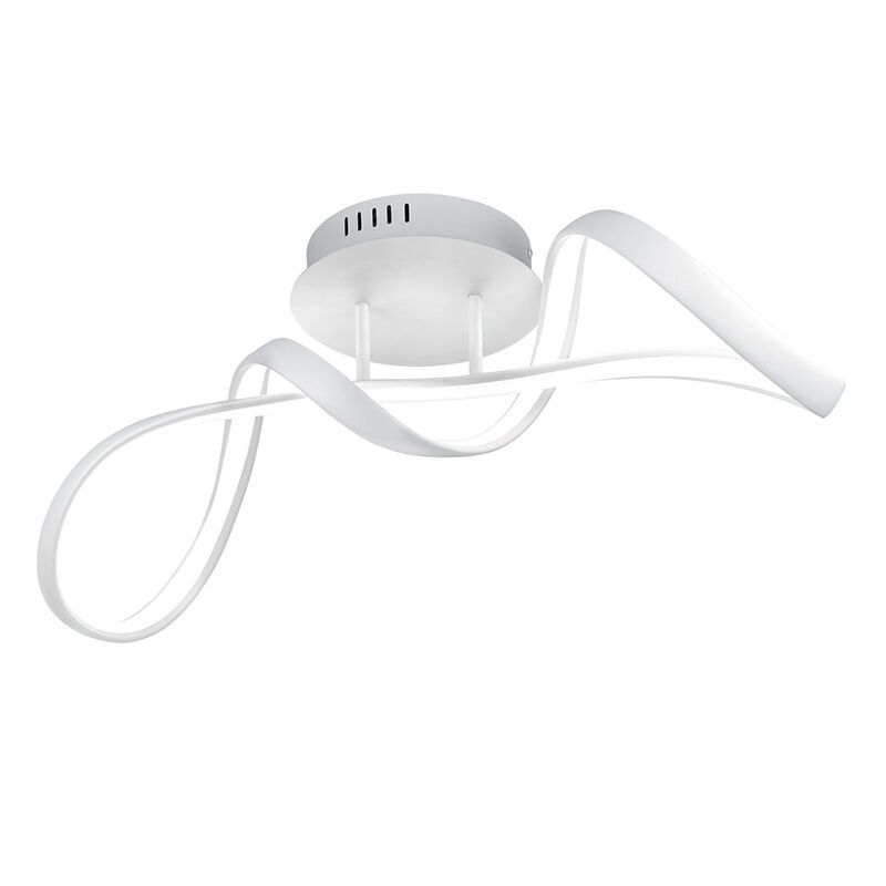 Plafonnier design blanc, Renso, 28W, 4000K LED, gradable en 3 étapes