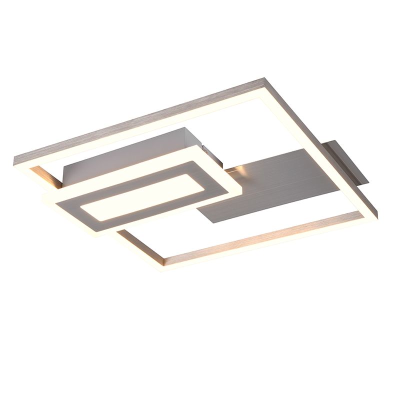Lampe plafond design nickel, Shun, 22W, 3000K LED
