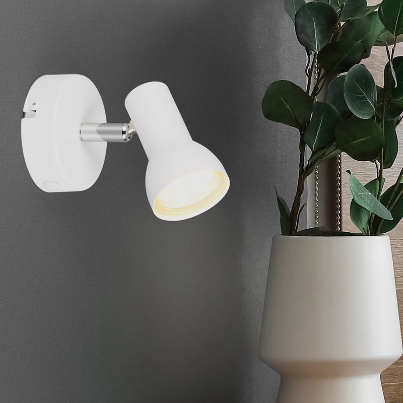 Spot mural moderne blanc, Sabrin Spot mural moderne blanc, Sabrin