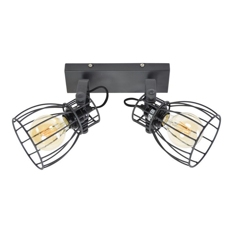 Spot plafond noir industriel, Lidia Spot plafond noir industriel, Lidia
