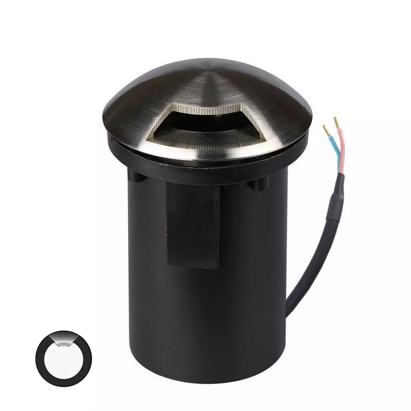 Spot encastré extérieur argenté moderne, Marcus, IP67 Spot encastré extérieur argenté moderne, Marcus, IP67