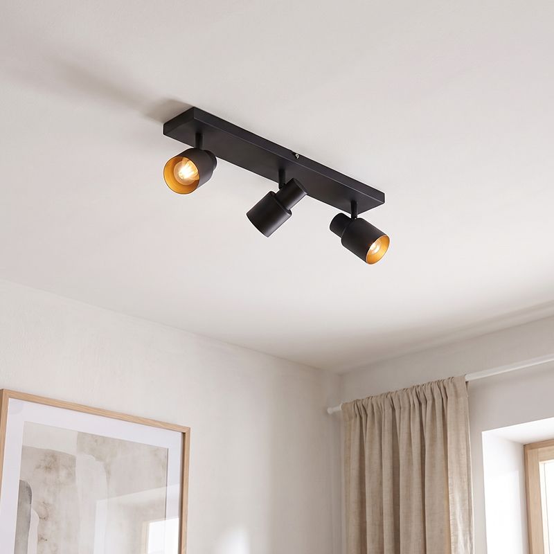 Spot plafond noir en aluminium, Eleno Spot plafond noir en aluminium, Eleno