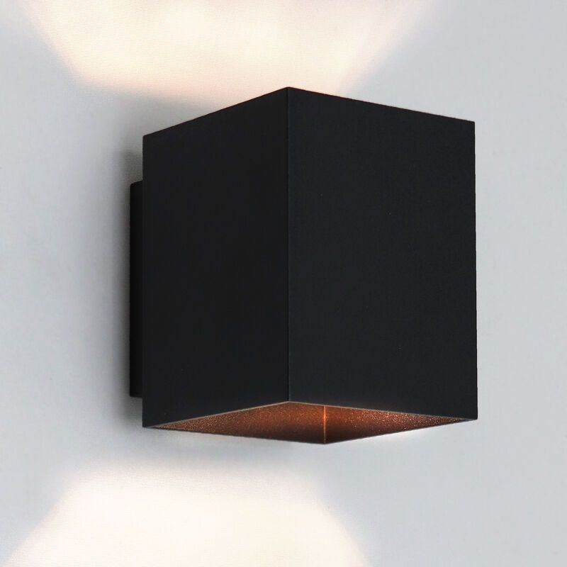 Applique up and down noire moderne, Dalila