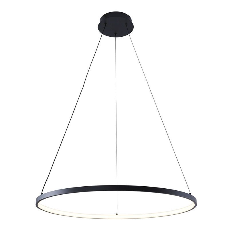 Suspension noire design, Kubra, 28W, blanc chaud à froid réglable LED Suspension noire design, Kubra, 28W, blanc chaud à froid réglable LED