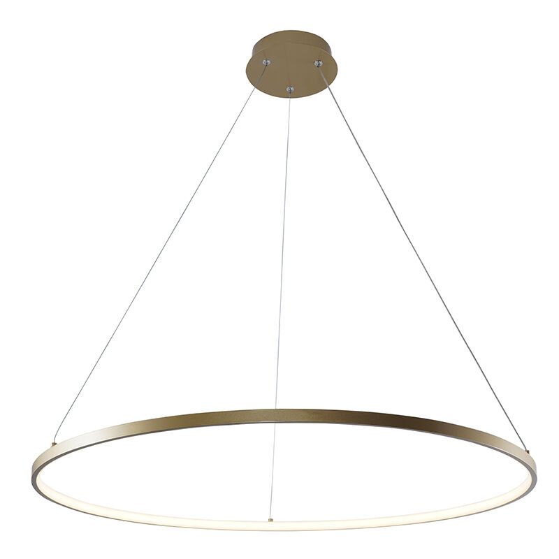 Suspension dorée design, Kubra, 36W, blanc chaud à froid réglable LED Suspension dorée design, Kubra, 36W, blanc chaud à froid réglable LED