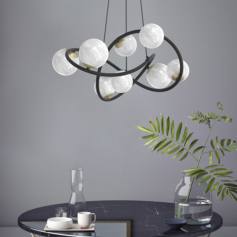 Suspension blanche moderne, Moritz