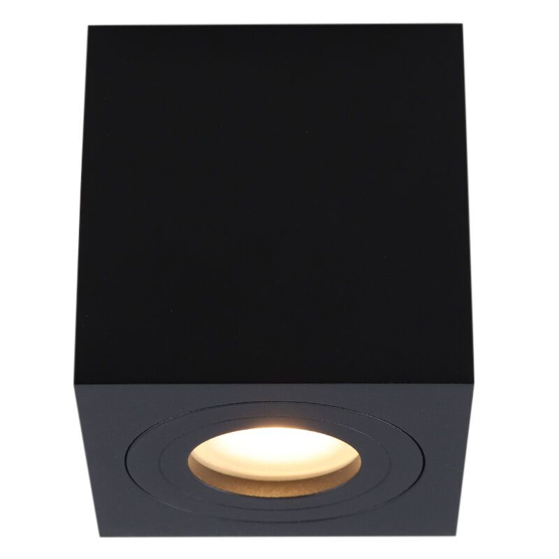 Spot en saillie noir moderne, Erik, IP44