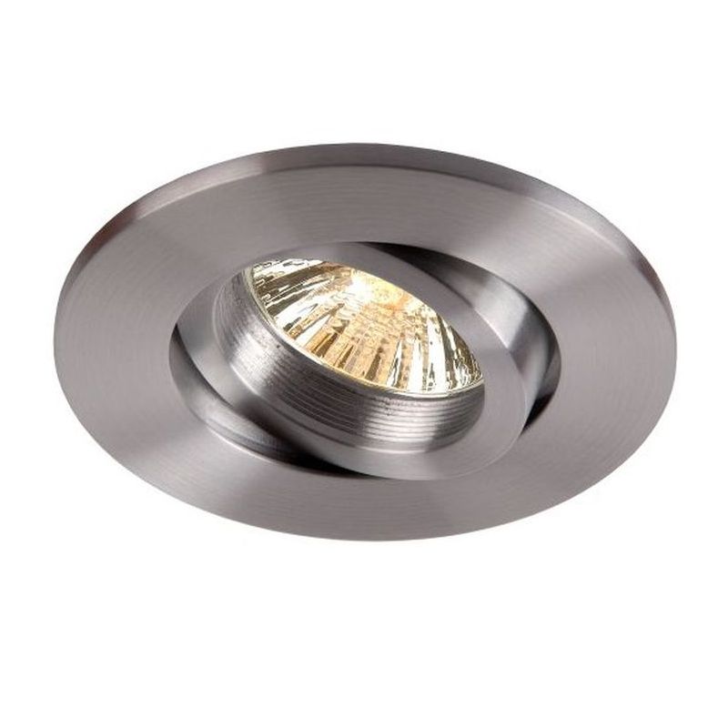 Spot encastré chromé en aluminium, Safiyah