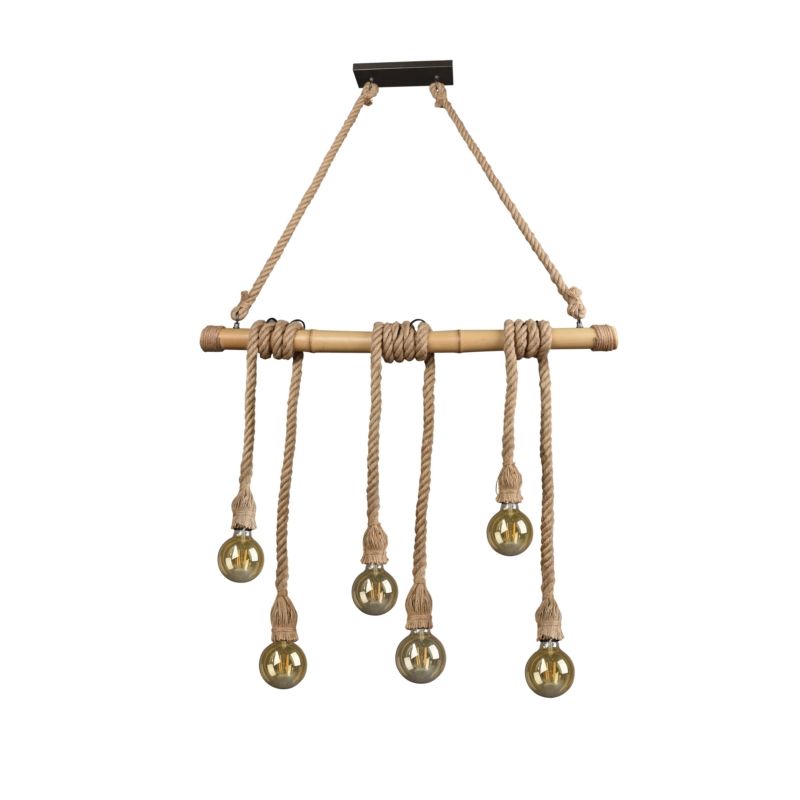 Suspension table à manger en bois marronne, Joaquin Lampgiant.fr