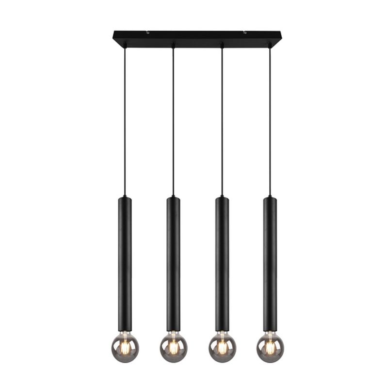 Suspension table à manger en métal noire, Nadine Lampgiant.fr