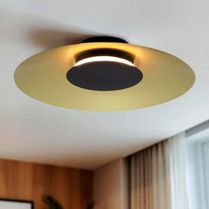 Lampe plafond dorée moderne, Denyse, 15W, 3000K LED