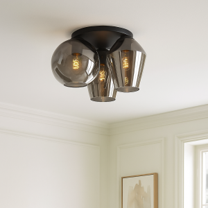 Plafonnier gris design, Lazaro