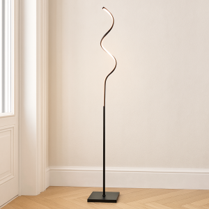 Lampadaire noir design, Giorgio, 11W, 3000K LED