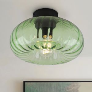 Plafonnier vert rétro, Diane