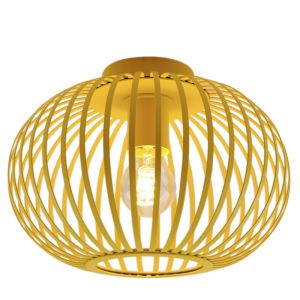 Lampe plafond jaune industrielle, Lieve