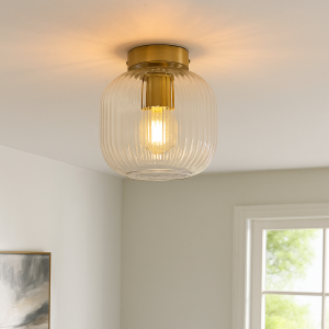 Plafonnier transparent design, Charlois