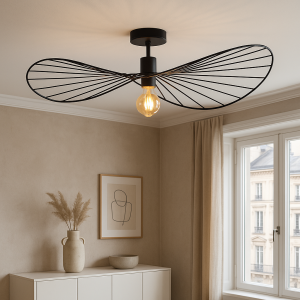 Plafonnier noir moderne, Jolinda