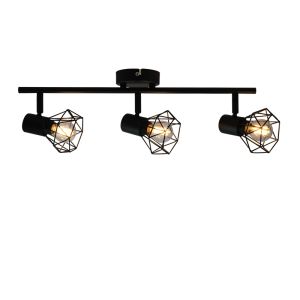 Spot plafond noir industriel, Jaylano