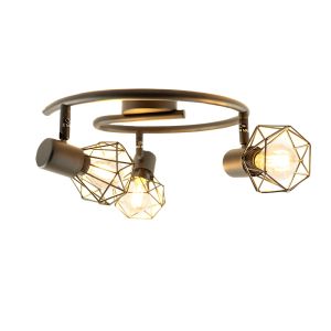 Spot plafond noir industriel, Jaylano