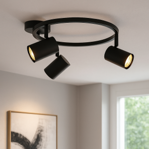 Spot plafond noir moderne, Elena