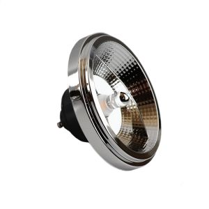 Lampe LED GU10, AR111, 12 Watt, 2700K, Dimmable, dos noir