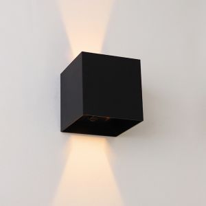Applique murale rechargeable noire moderne, Dion, 1W, 2700K LED, IP44