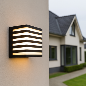 Luminaire extérieur noir moderne, Lenny, 9W, 3000K LED, IP54