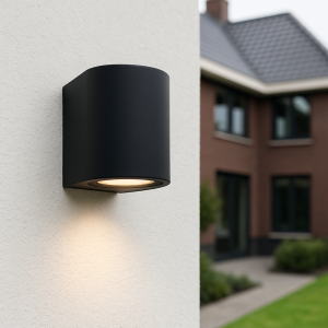 Luminaire extérieur noir moderne, Corina, IP44