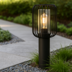 Luminaire extérieur noir moderne, Enya, IP44